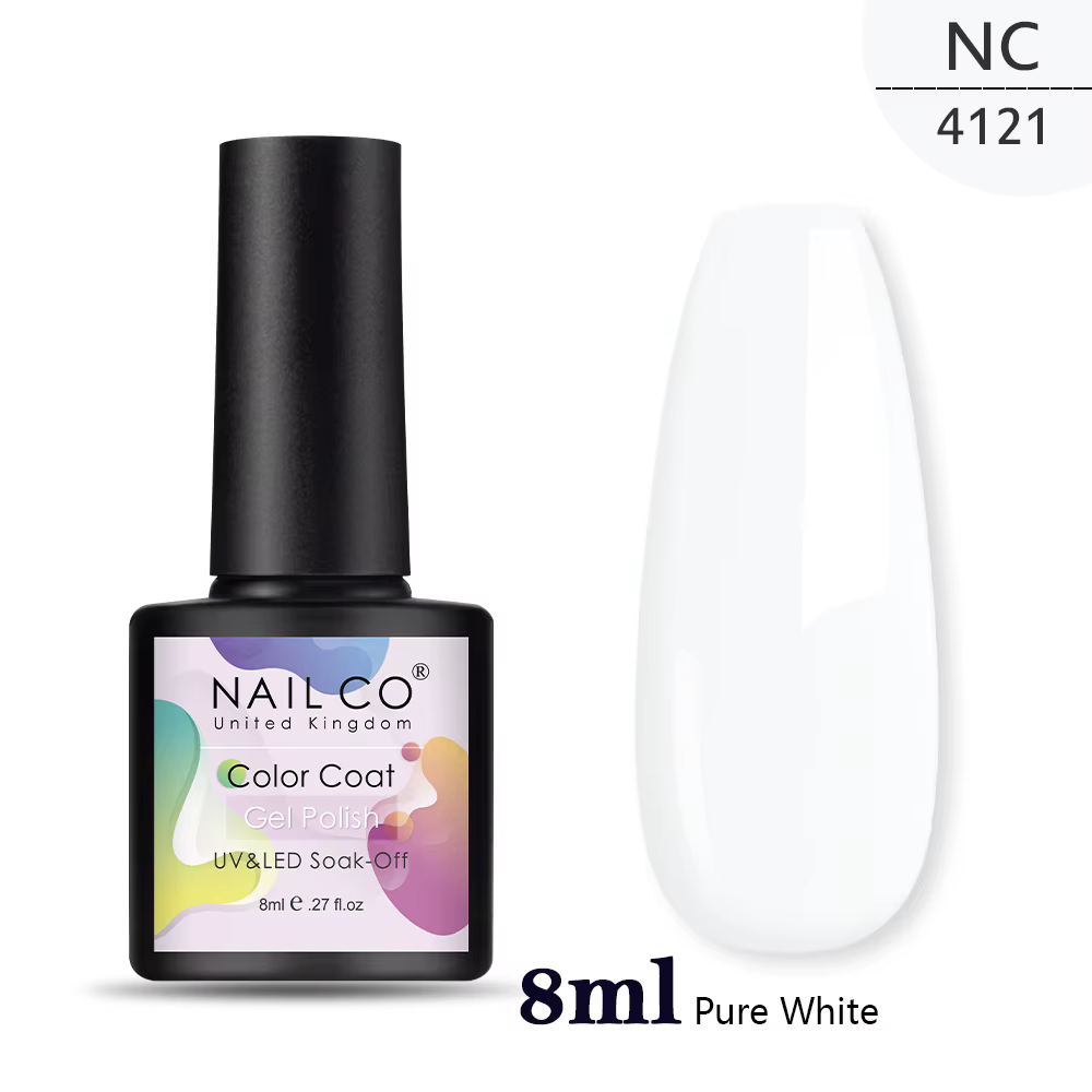 NAILCO-Verhéritage à Ongles Hybride Rouge pour Manucure, Couche de Base et de Finition, Semi-Continu