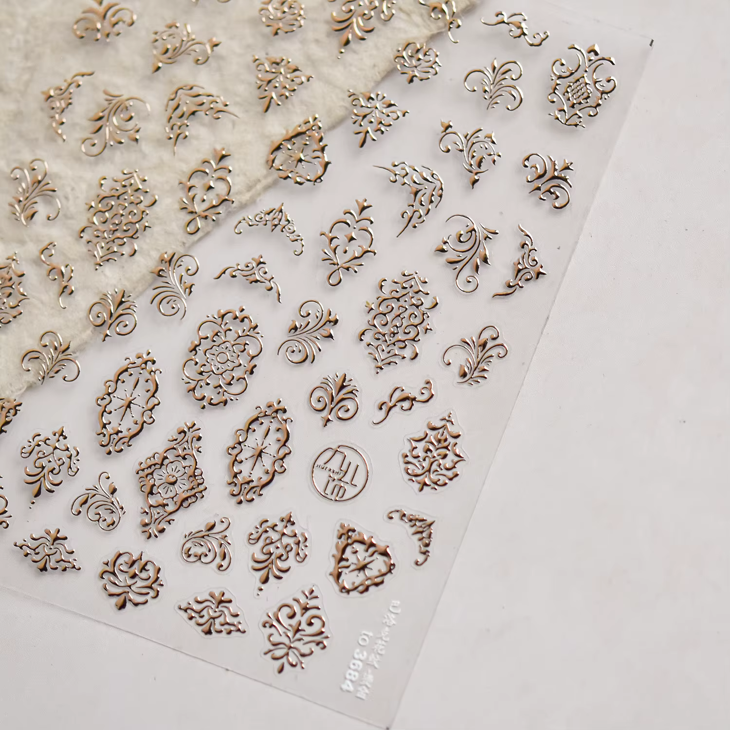 Autocollant de manucure 5D à motif bohème coloré, amour, cœur, lune, perle, cristal, strass, Nail Ar