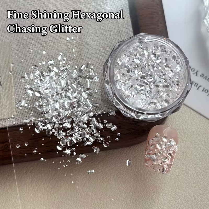 1 boîte de décoration d'ongles, Mini paillettes scintillantes, accessoires de conception de Salon de