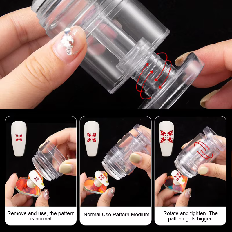 Grattoir pour Nail Art, tampon de manucure français avec grattoir, pelle de nettoyage amovible, auto