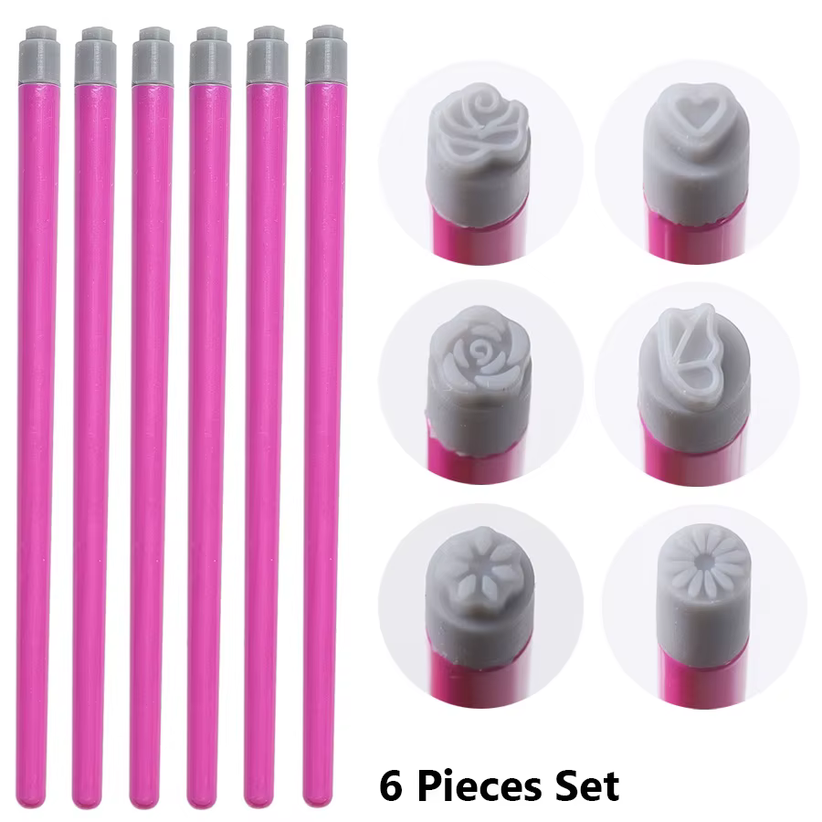 Ensemble de stylos à tampons pour Nail Art, estampage d'ongles facile à faire soi-même, tampon avec 