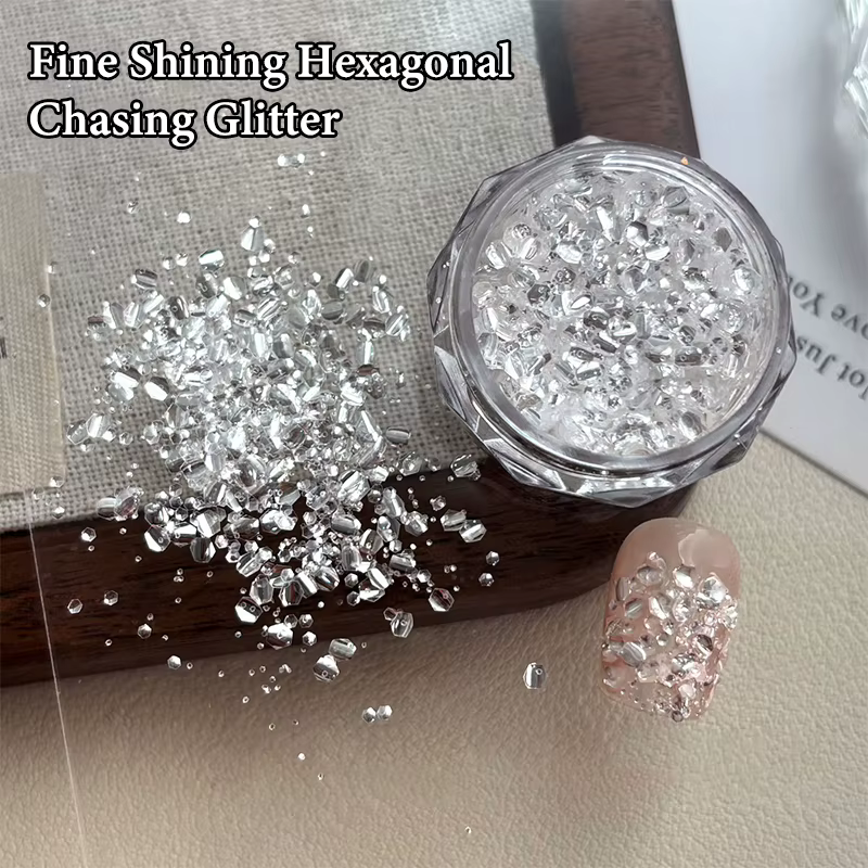 1 boîte de décoration d'ongles, Mini paillettes scintillantes, accessoires de conception de Salon de