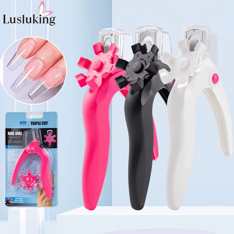 Coupe-ongles en forme de U, ciseaux pour faux ongles en acrylique, coupe-bord de pointe d'ongle, man
