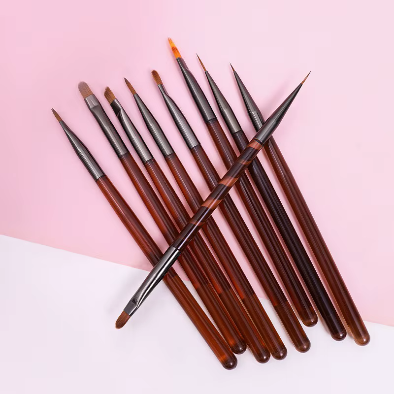 Stylo de conception pour nail art, outils de peinture avec pinceau pour gel d'extension d'ongles, pi