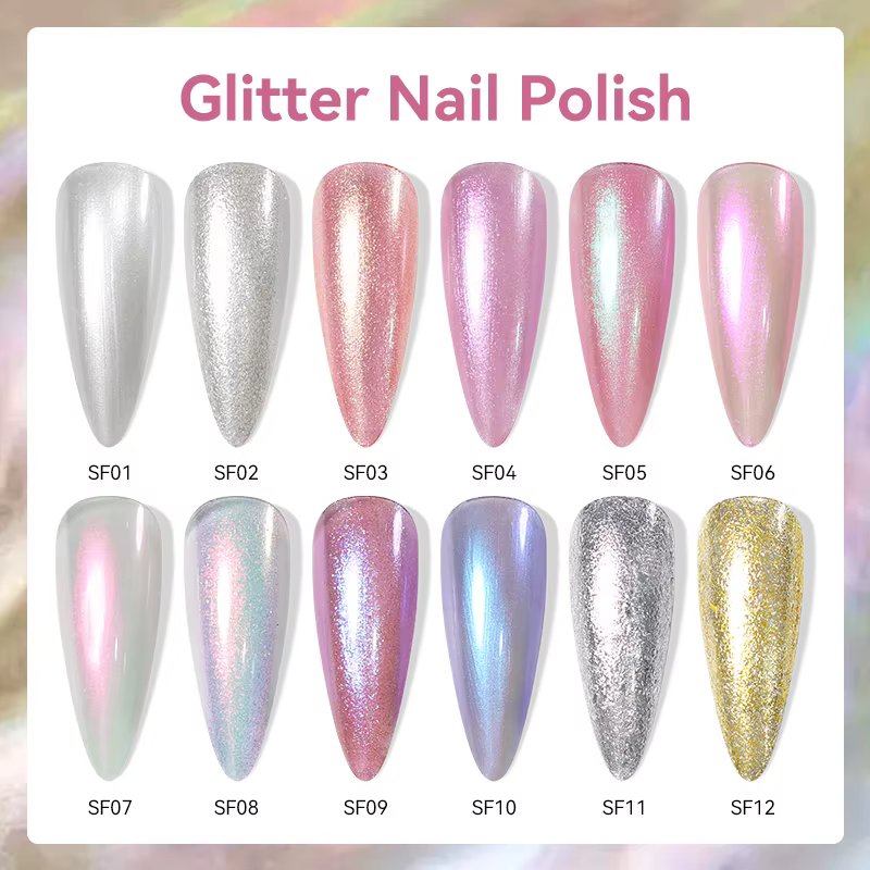 LILYCUTE 7ml vernis à ongles paillettes coloré brillant paillettes perle Nail Art bricolage décorati
