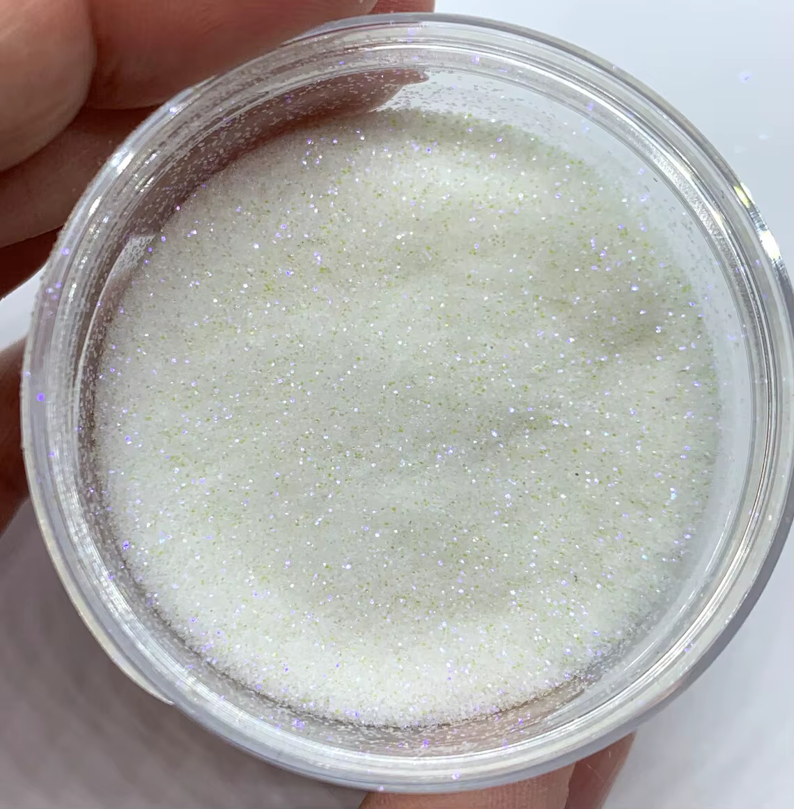 50g blanc irisé opalescent Ultra fin paillettes poussière paillettes fines holographiques Ultra fine