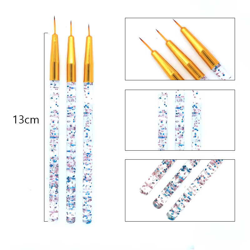 Brosse à ongles pour manucure, brosse à Gel pour Nail Art, 15 pièces/ensemble, brosse à ongles, poud