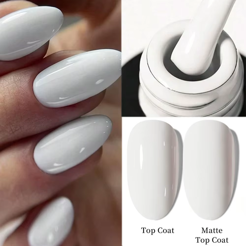 1 pièces 7.3ml vernis à ongles Gel blanc manucure française vernis Gel Semi Permanent tremper Gel UV