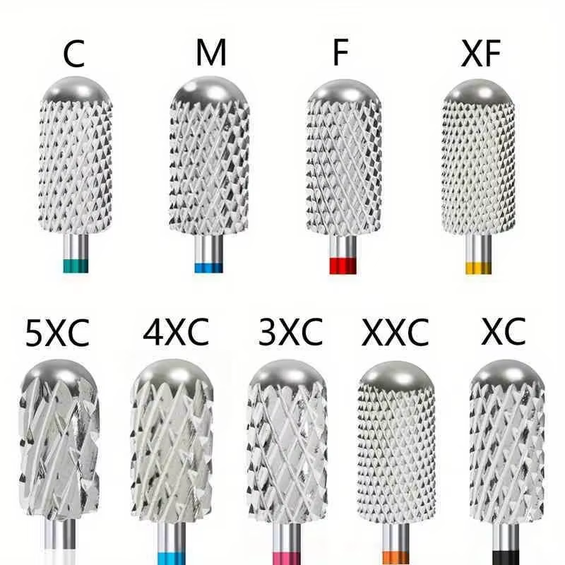 Foret à ongles en carbure de tungstène, 1 pièce, fraise rotative, coupe-ongles, perceuse électrique 