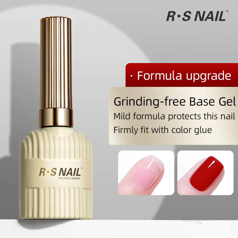 RS NAIL – couche de finition en cristal, longue durée, sans essuyage, vernis Gel UV, Base sans poli,