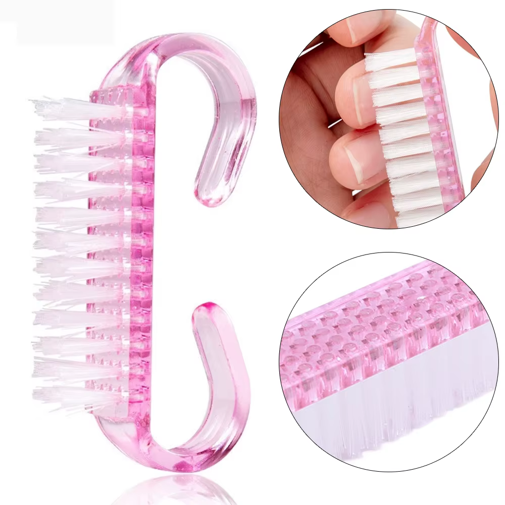 5/10 pièces nettoyeur dur corne brosses à ongles 5 couleurs Nail Art manucure pédicure enlever la po