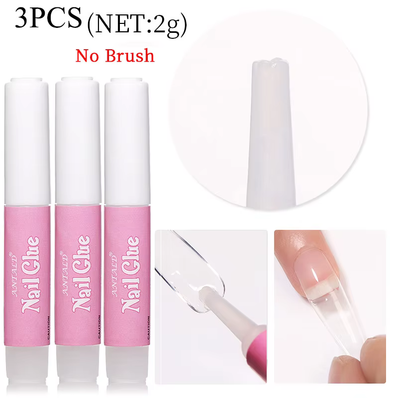 Colle pour faux ongles en acrylique, super adhésive, pour la décoration des ongles, gel pour extensi