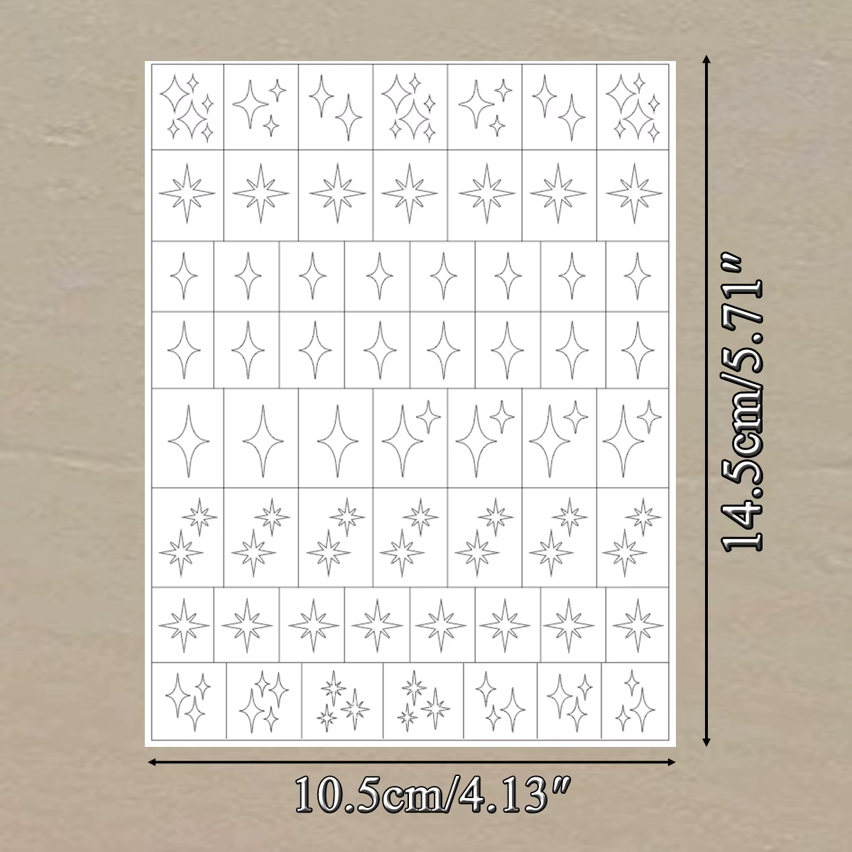 2 à 50 feuilles d'autocollants transparents pour ongles, découpés au laser, motifs étoile, nœud, pap