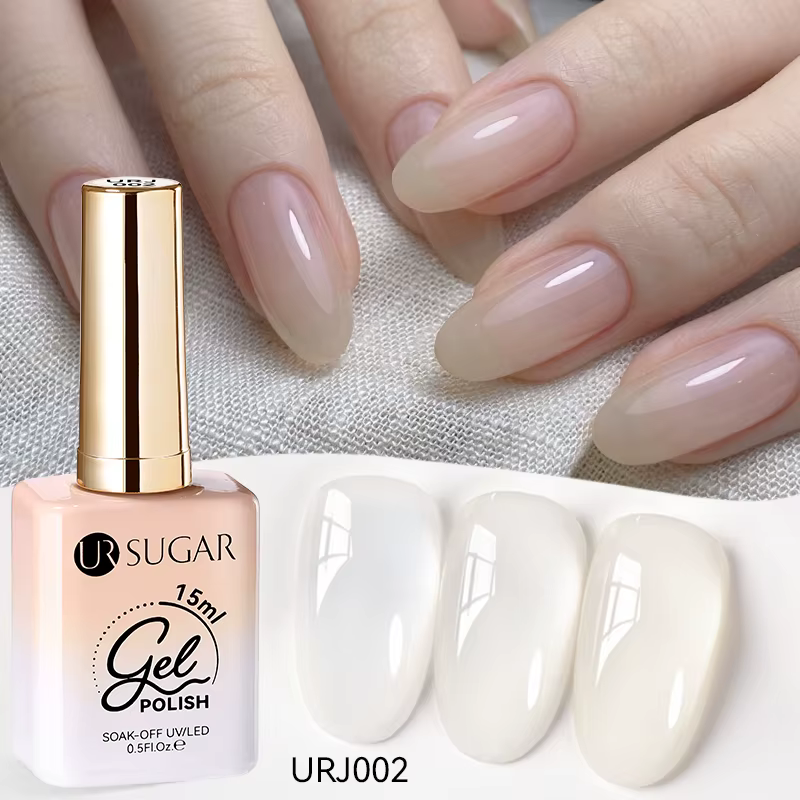 UR SUGAR à Ongles Gel Translucide, Semi-continu, UV, Soak Off, 15ml, Dernière Mode vernis semis perm