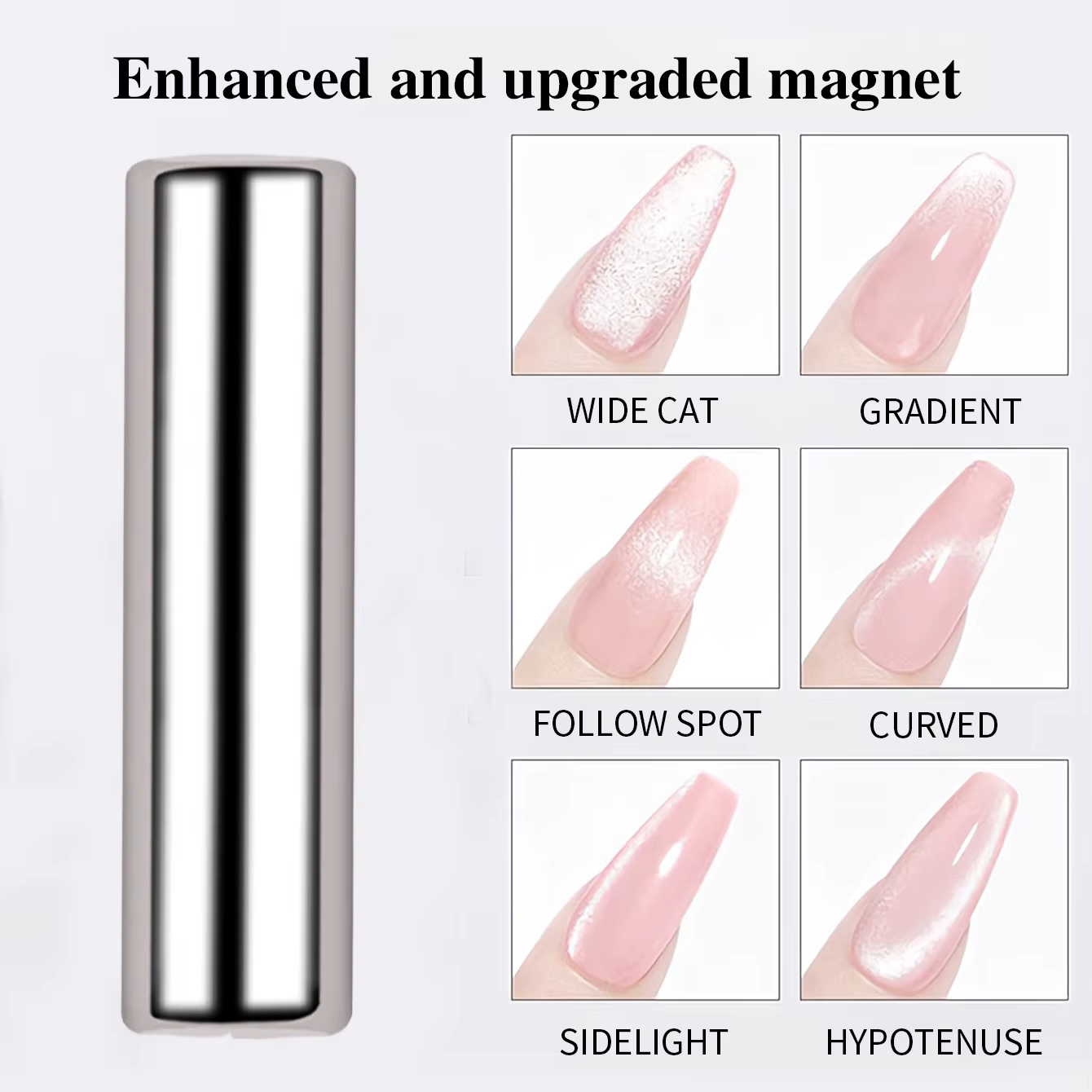 Stylo magnétique rond pour vernis Gel œil de chat, peinture des ongles, bâton magnétique puissant, o