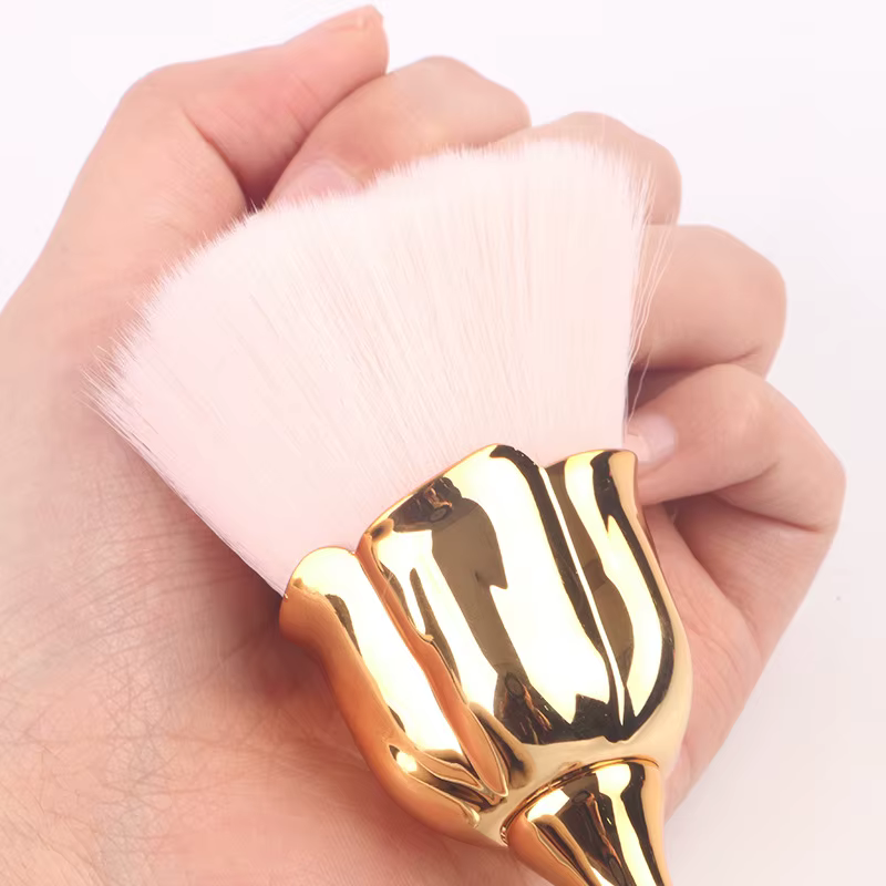 Brosse pour Nail Art, fleur Rose, pour enlever la poussière des ongles, acrylique, Gel UV, vernis, p