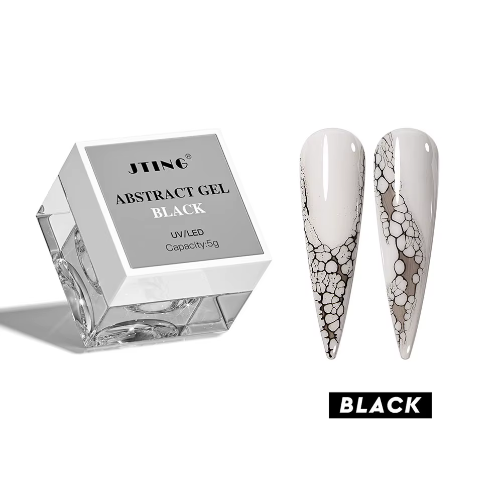 5ml professionnel noir blanc dentelle Gel vernis à ongles trou grille effet vague magique Gel vernis