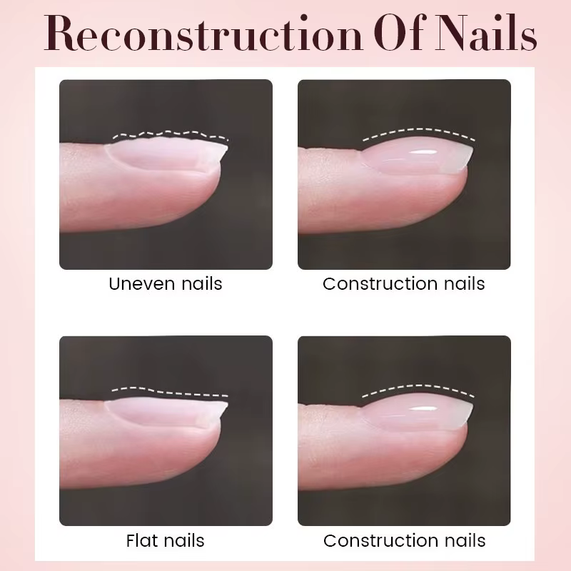 UR SUGAR-Gel de base en caoutchouc cristal nude, vernis à ongles UV LED, document naturel, semi-cont