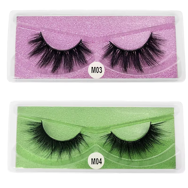 Cils de vison en gros 20 pièces cils de vison 3d faux cils naturels faux cils maquillage faux cils e