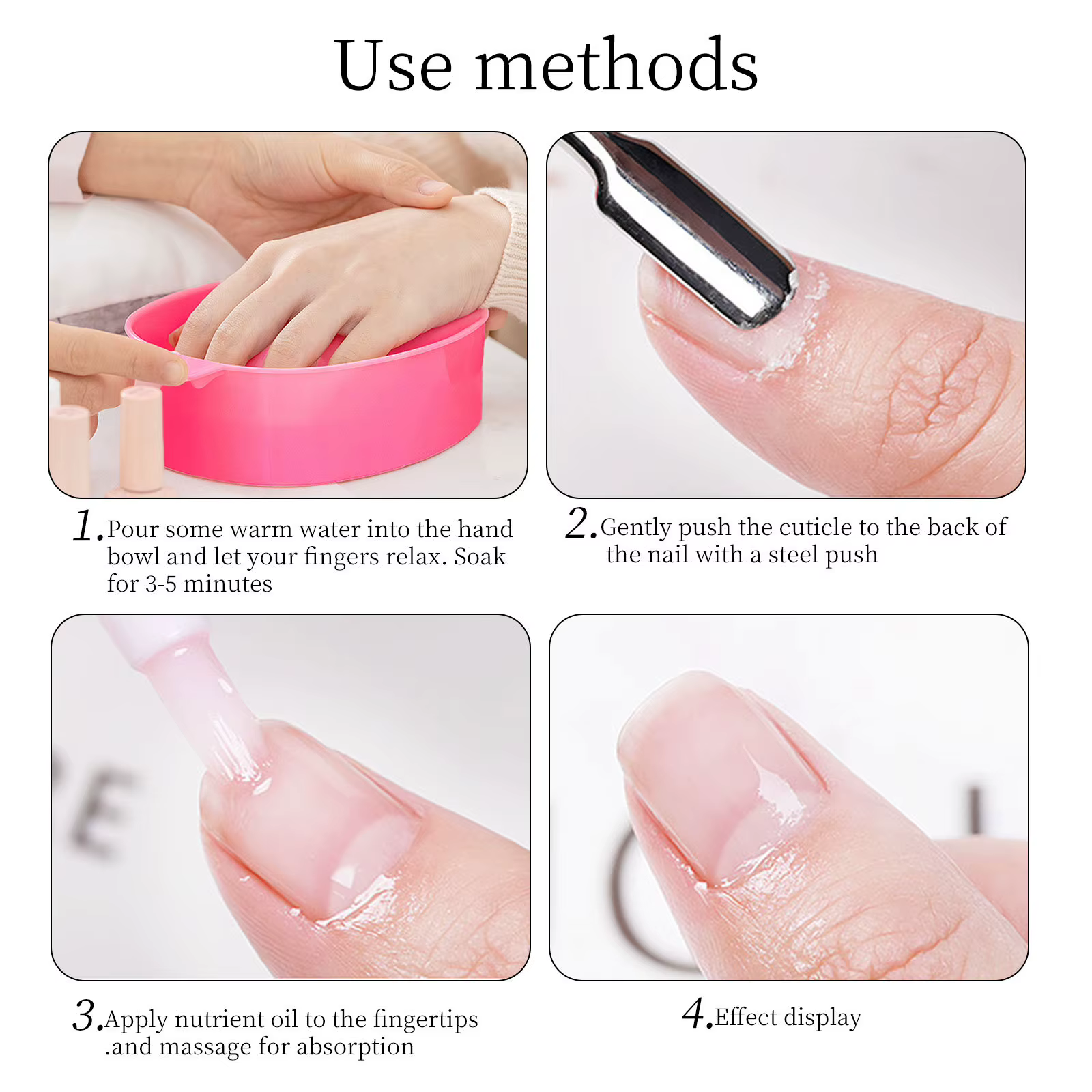 Dissolvant de lavage des mains pour Nail Art, bol de trempage, fournitures pour ongles en acrylique,