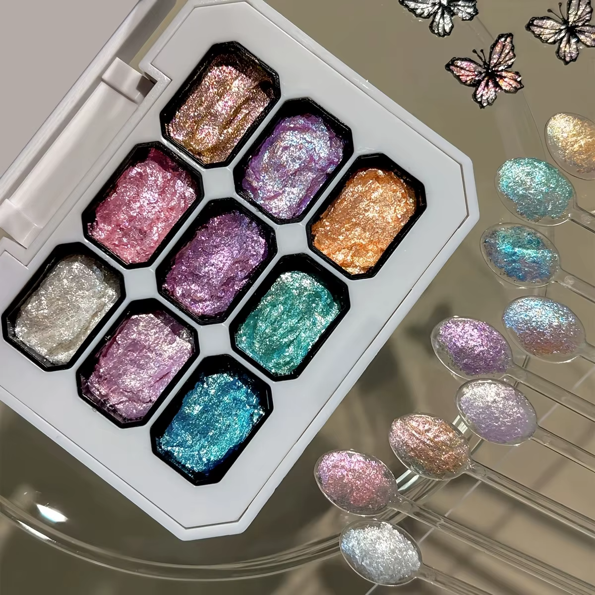 9 Couleurs Nouveau Gel à Ongles Populaire, Colle Fixante pour Salon, Colle de Coiffage d'Ongles, Ind