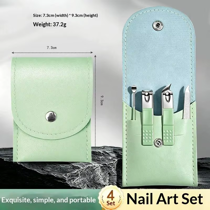 Kit de manucure et pédicure professionnel 4/16 pièces, coupe-ongles, pinces à cuticules, avec étui d