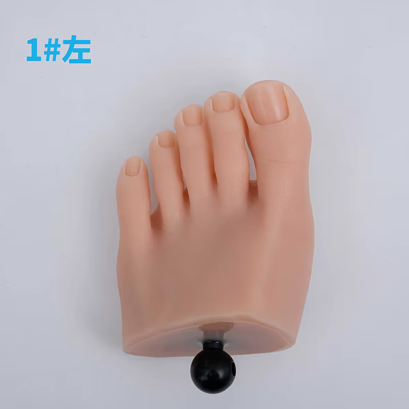 Faux Ongles en Silicone Liquide Flexible et Réaliste, Mannequin d'Entraînement des Pieds en Acryliqu