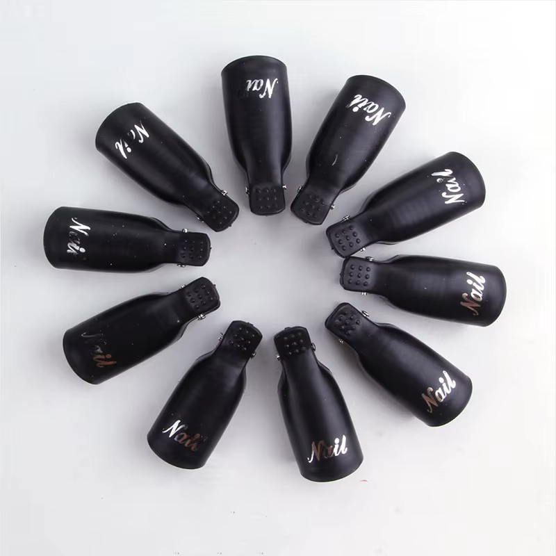 Clips pour dissolvant de vernis à ongles, 10 pièces réutilisables pour Gel à tremper en plastique po