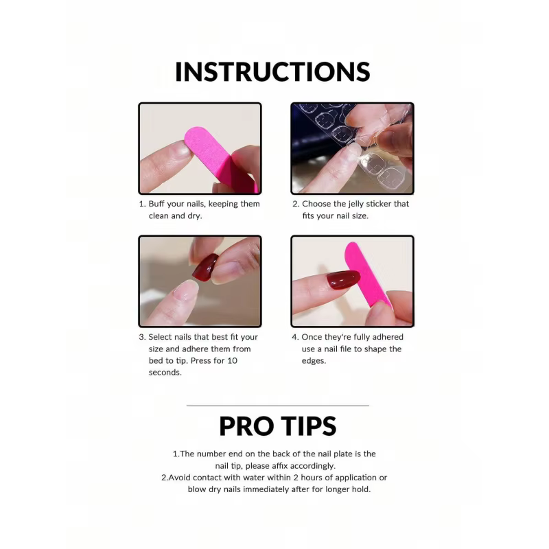 10 pièces de longues ongles à pointe d'amande en forme de goutte d'eau, faits à la main, pour fille