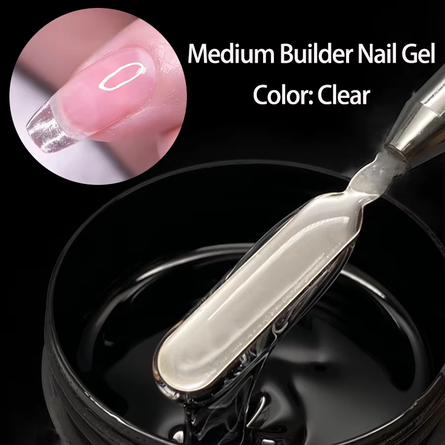 Jillnails Gel de construction pour ongles brun 100g/50g sans HEMA ni TPO, gel professionnel pour des