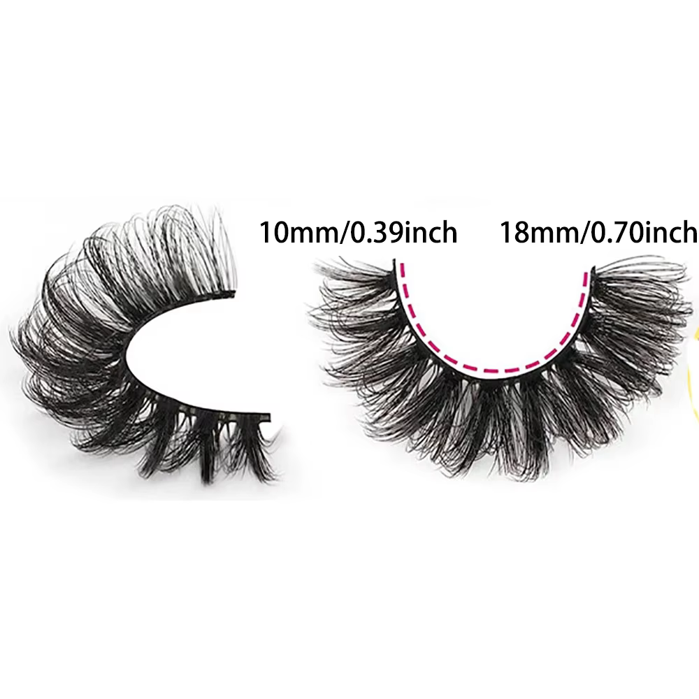 7 paires de faux cils cils vaporeux aspect naturel faux cils oeil de chat Faux vison bande moelleuse