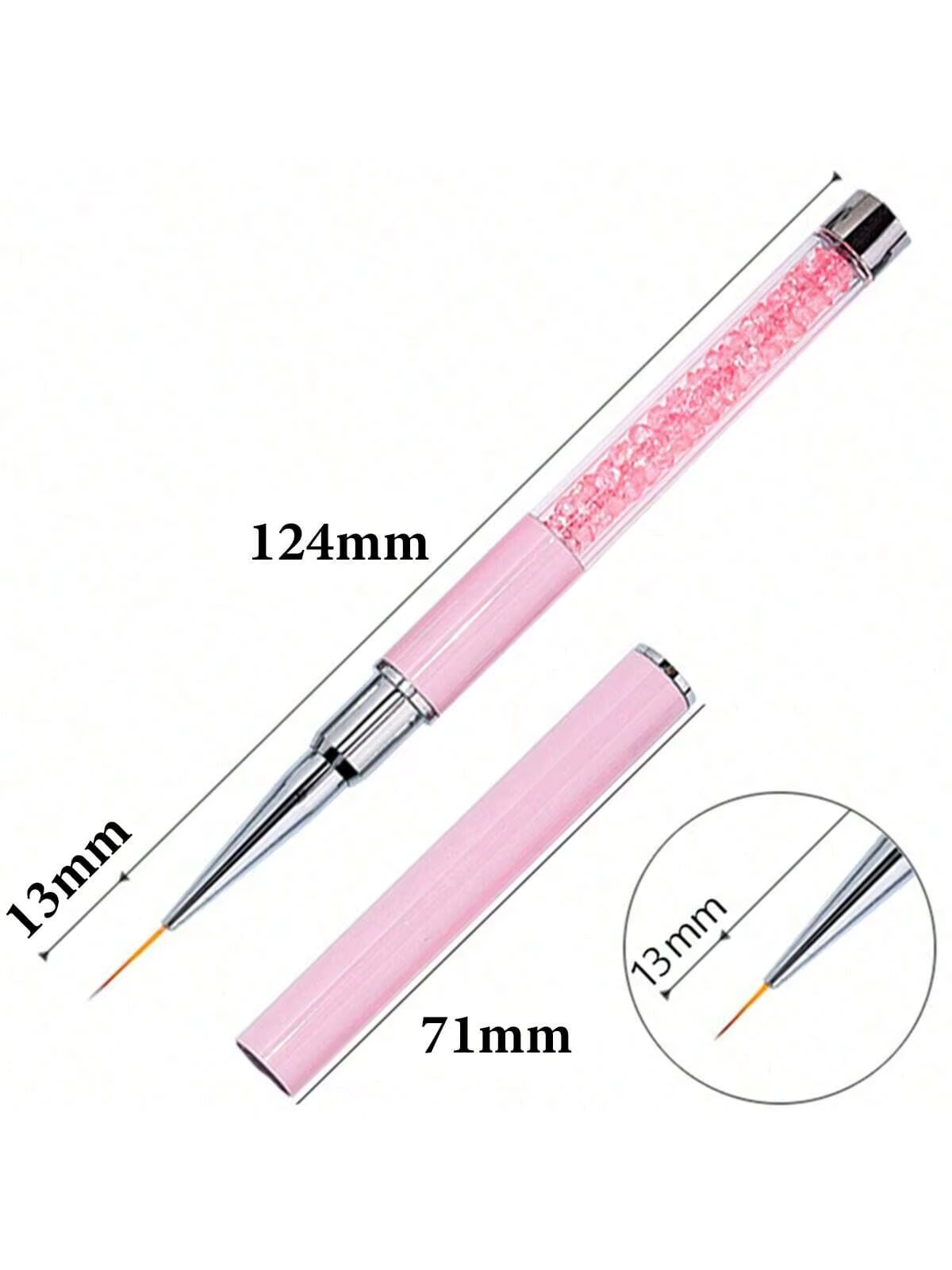 5/7/9/11/13/15mm ongles Art brosse lignes rayure fleur peinture dessin stylo acrylique UV Gel Extens