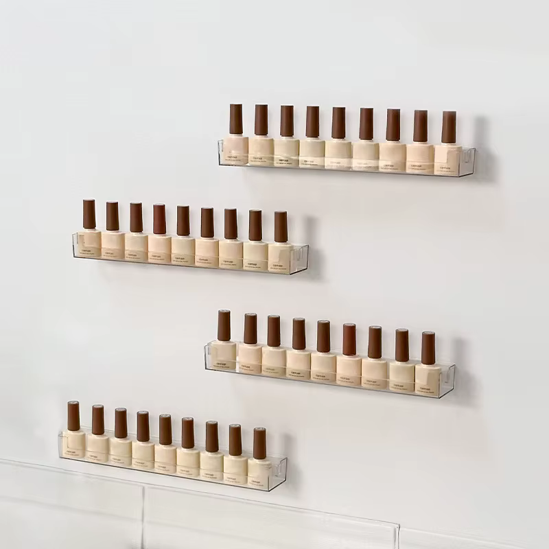 Salon de manucure vernis à ongles colle présentoir mural lunettes présentoir Transparent étagère mur
