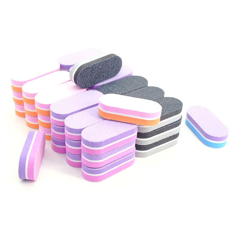 50Pc professionnel Mini ongles Art tampon fichier 100/180 papier de verre manucure conseils soin fic