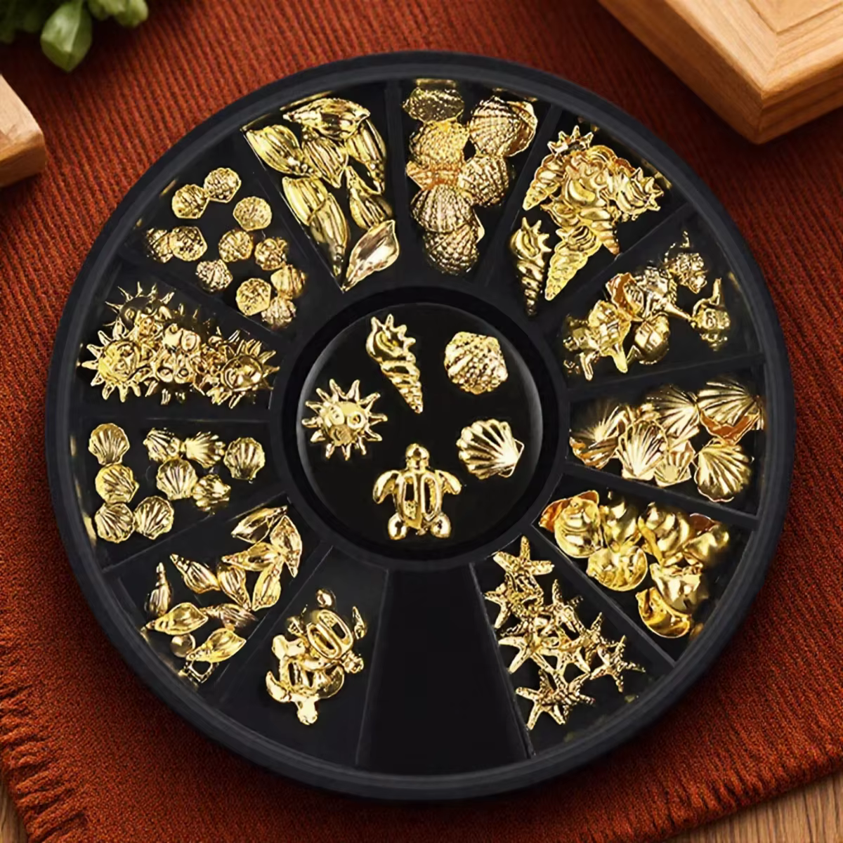 Mode Nail Art océan thème 3D décorations en métal étoile de mer coquille tortue bricolage UV ongles 