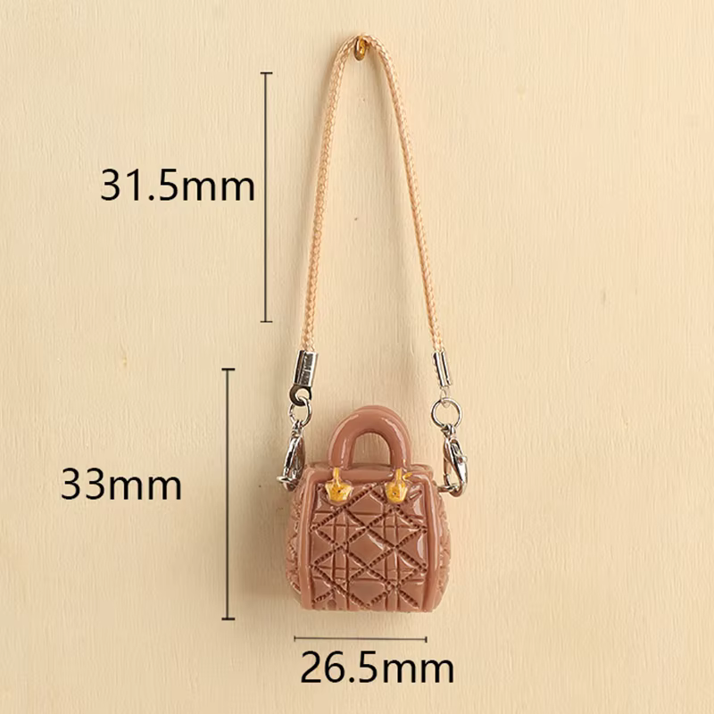 Accessoire pour maison de poupée bricolage - Sac à chaîne à bandoulière pour poupée