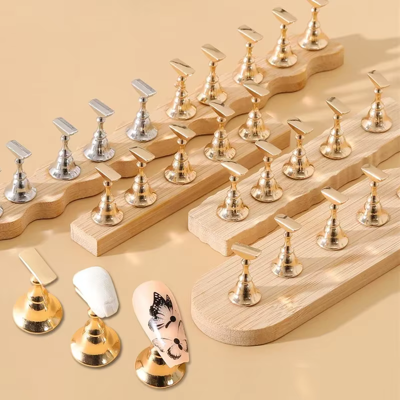 Support magnétique pour ongles à pression, présentoir de manucure pour débutant, bricolage de faux o