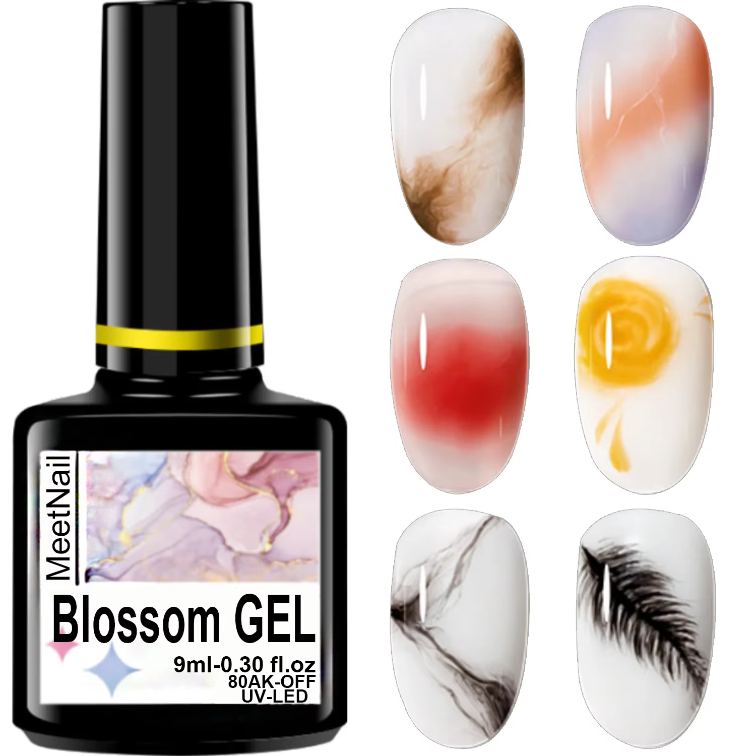 Vernis à ongles Blooming Nail Polish New Ocean Wave Gel DIY Nail Art Blossom Gel Semi Permanent Whit