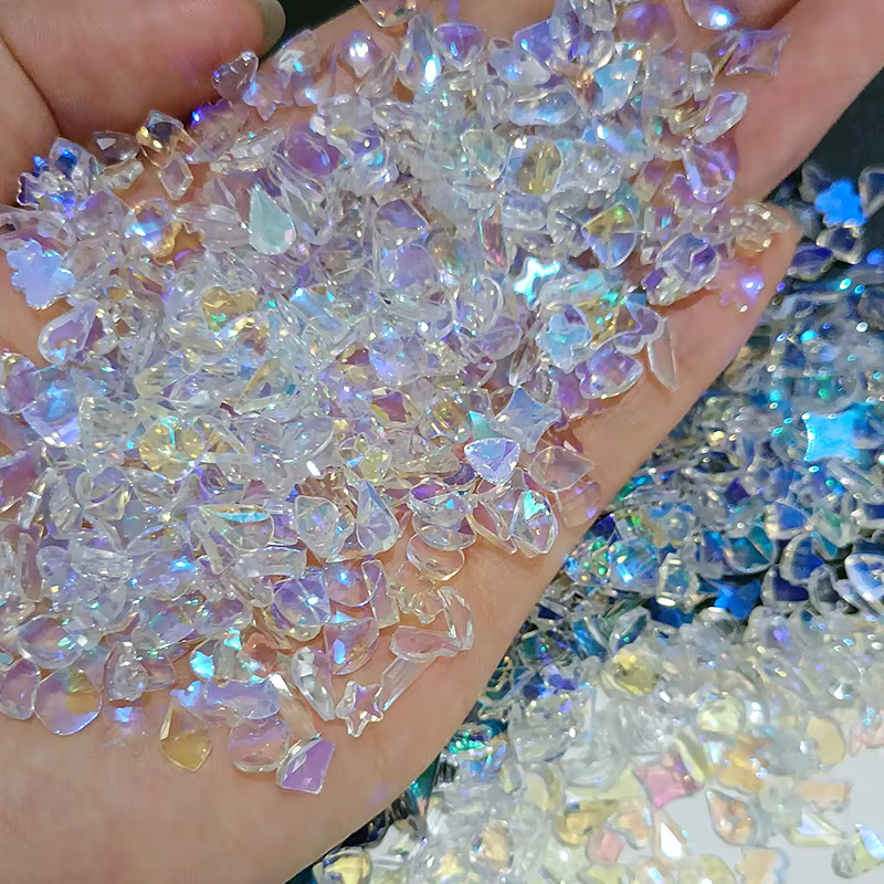 Paillettes pour ongles Aurora, biscuits 3D, gemmes N64.Décoration N64.Stone, perceuse en forme d'ong