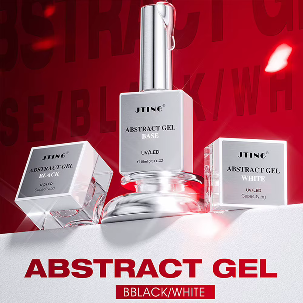 5ml noir blanc Ombre floraison vernis à ongles bulle océan mer vague Gel marbre dégradé Gel Semi Per