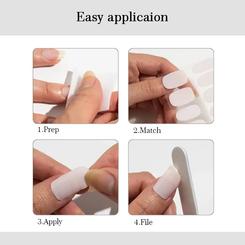 Autocollants pour ongles à couverture complète, vernis à ongles à la mode, décoration des ongles, pa
