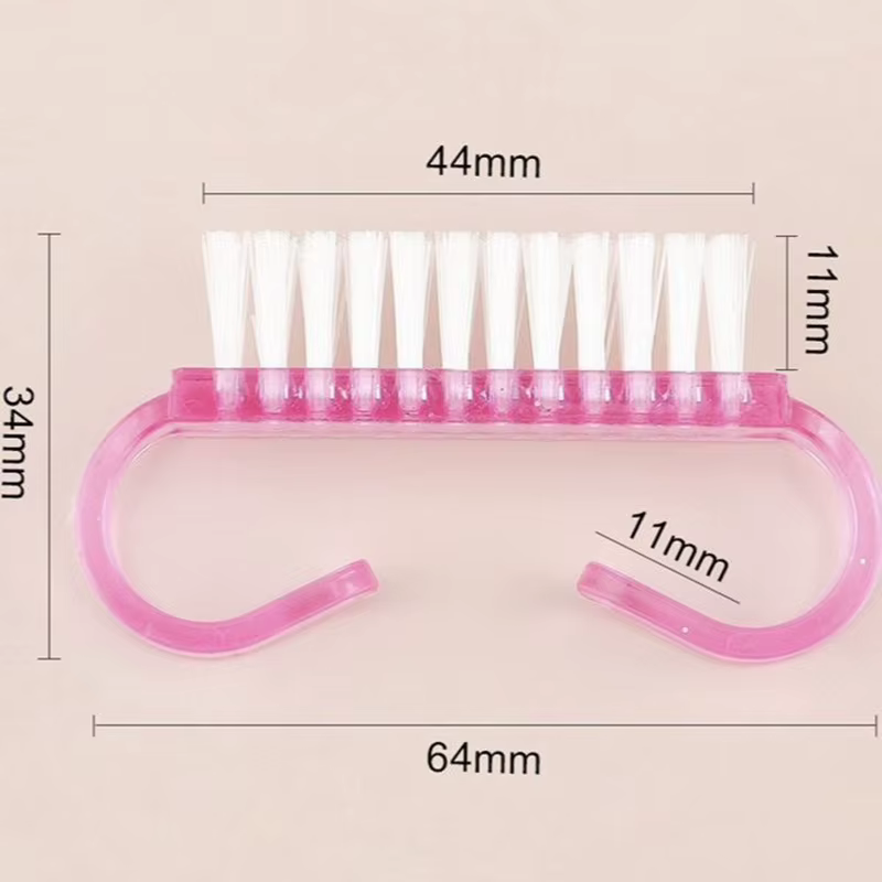 Outil de manucure, brosse à poussière de couleur, brosse à poignée multifonctionnelle pour le nettoy