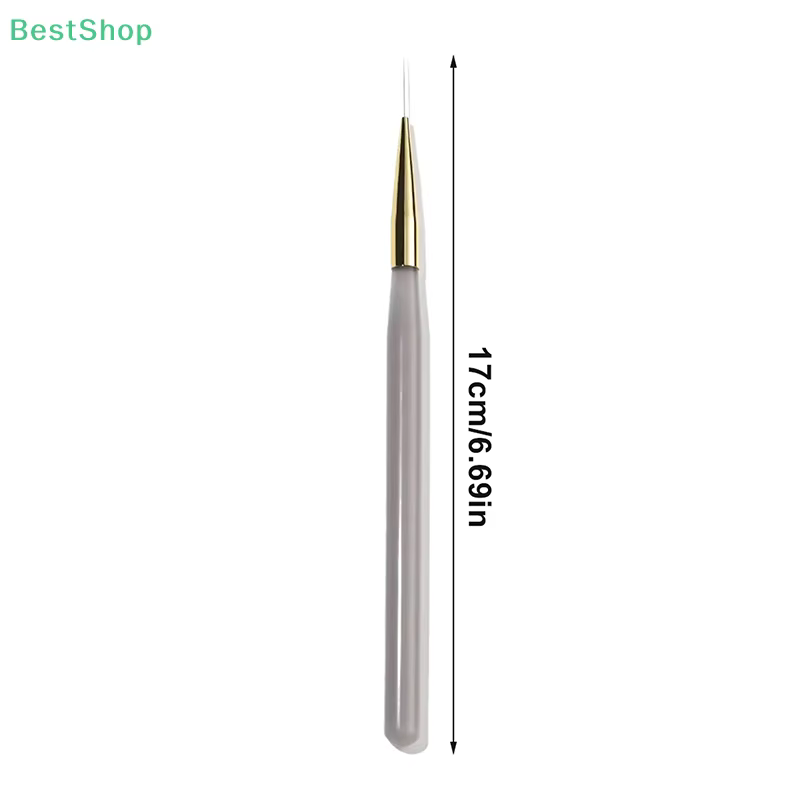 ♥ ♥ ♥ 5 pinceaux fins pour nail art – Kit de peinture de fleurs et de dessin au trait en acrylique