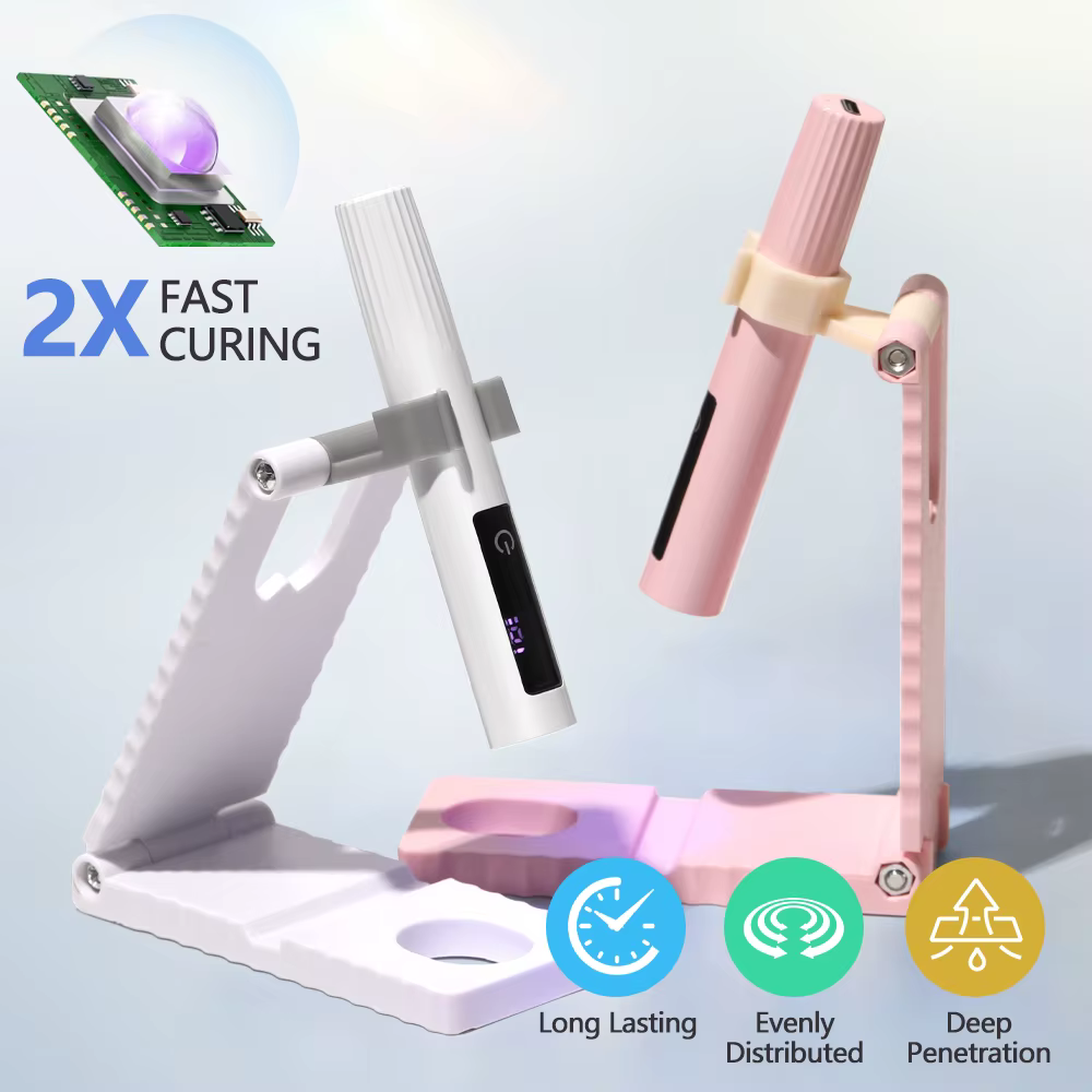 Sèche-ongles UV LED chronométré, lampe tactile, lampe de poche Rechargeable, lumière UV, séchage des