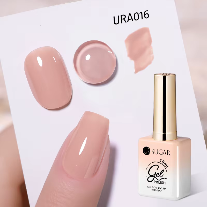 UR SUGAR à Ongles Gel Translucide, Semi-continu, UV, Soak Off, 15ml, Dernière Mode vernis semis perm