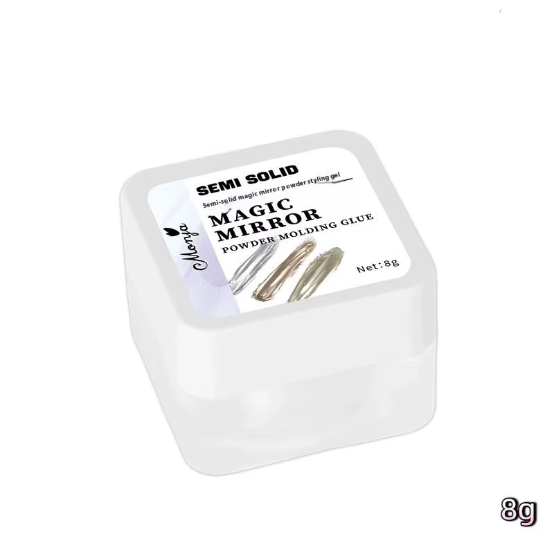 Gel de modelage pour ongles Magic Mirror UV LED semi-solide, colle 3D pour sculpture d'ongles, durab