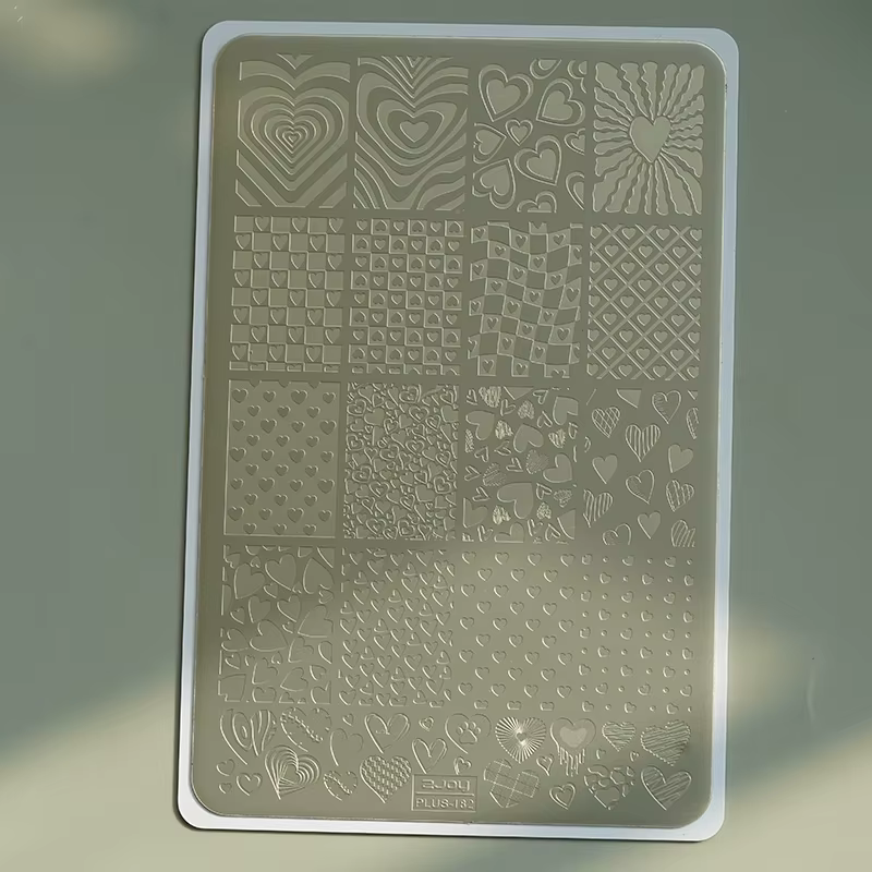 XMQ NAIL ART STAMPING PLATES COOL LINES TEMPLATES