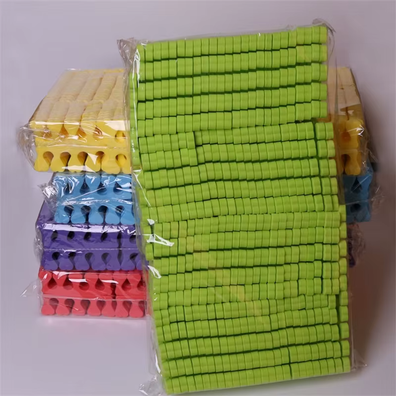 Séparateurs de doigts et d'orteils en éponge rose, 50/100/500 pièces, vernis à ongles, soins des pie