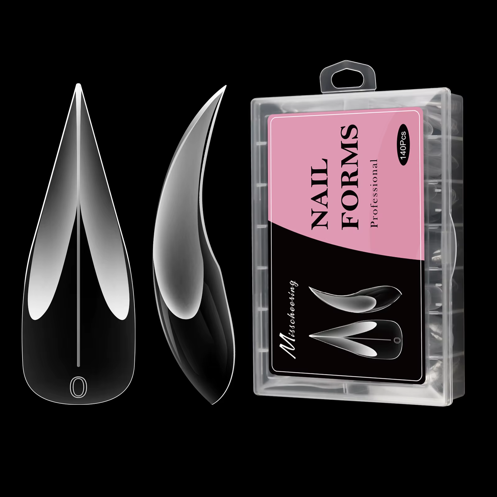 Nouvelles formes d'ongles à griffe d'aigle 140 pièces pointes d'extension en cristal pour ongles en 