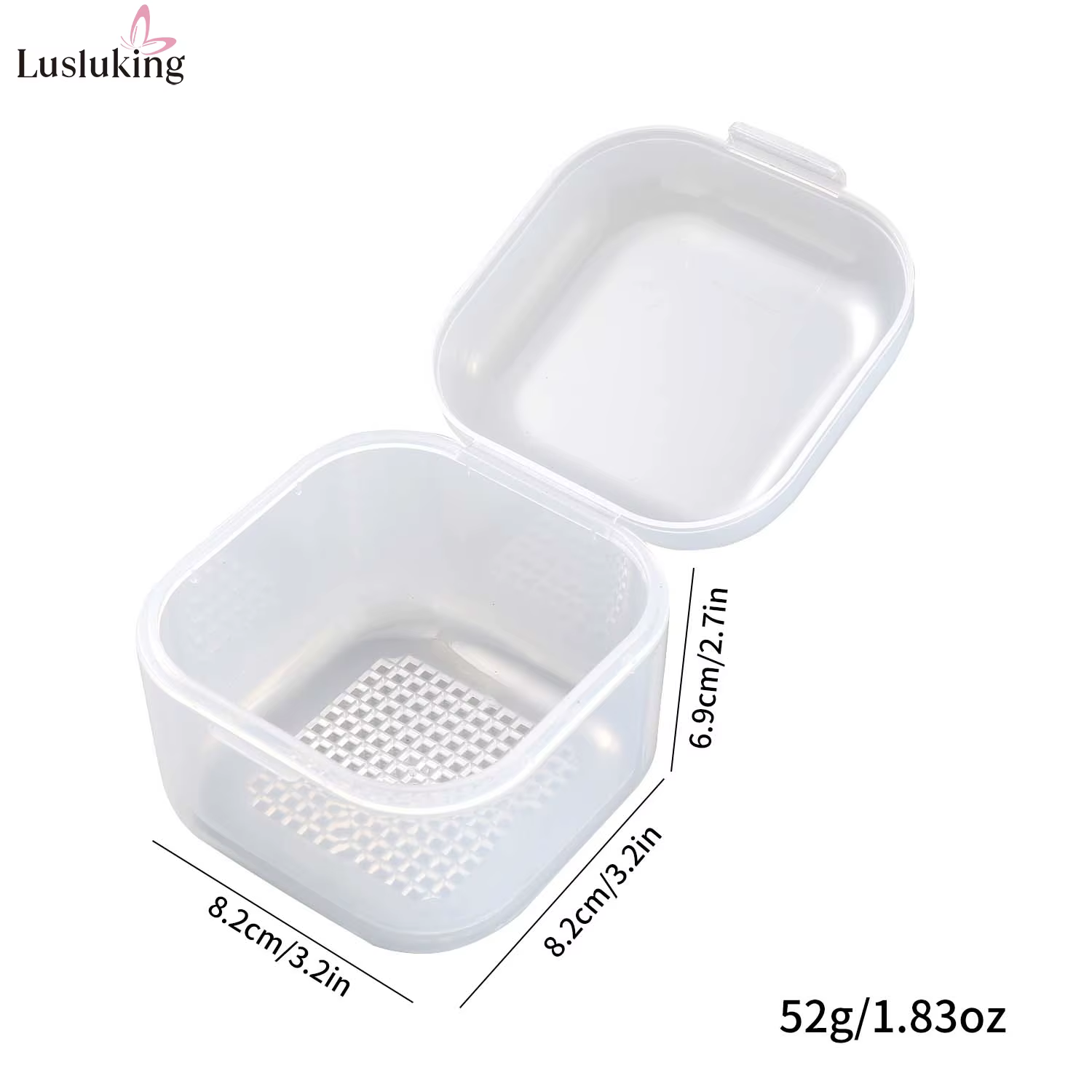 Boîte de désinfection pour forets à ongles, boîte de nettoyage de Filtration à Double couche, mallet